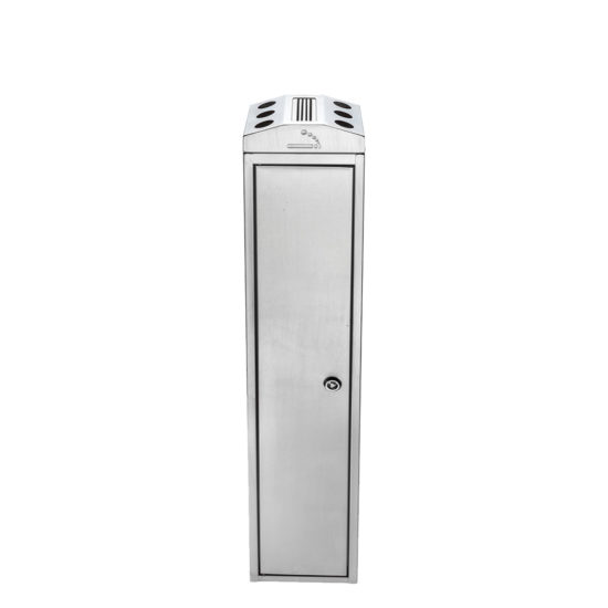 Free Standing Ash Bin Tower Square Stainless