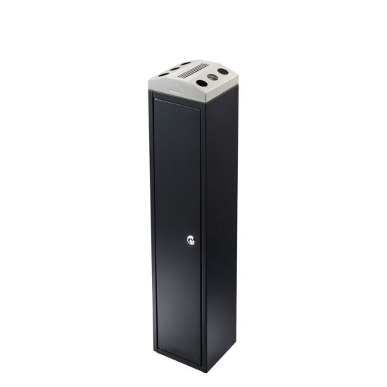 Free Standing Ash Bin Tower Square Black main