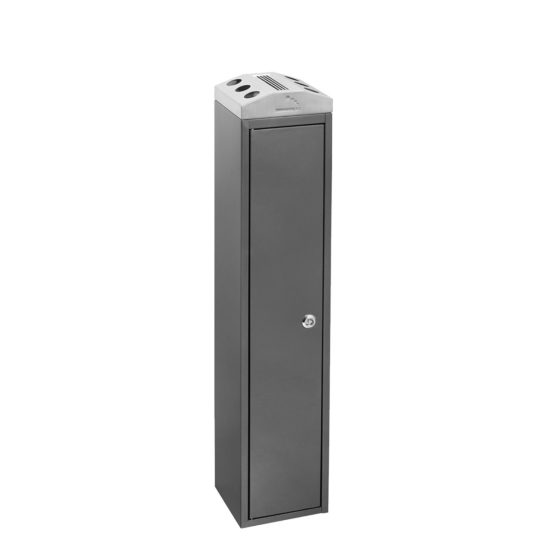 Free Standing Ash Bin Tower Square dark gray main