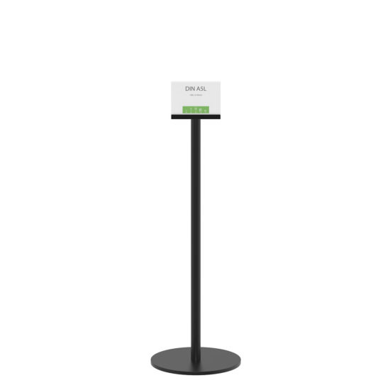 Display Stand Q EZI Uni Clip Black A5L Front