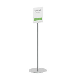 Stainless Steel Display Stand Q EZI Uni Clip A4 main