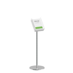 Literature Stand Q EZI Stainless Steel Brochure Holder A4