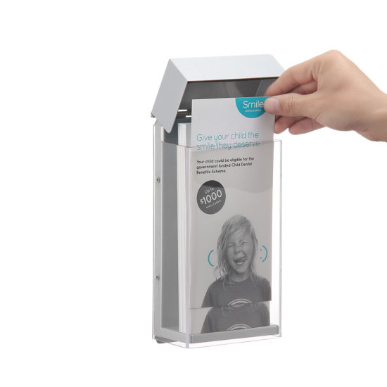 Outdoor Brochure Holder-Shield DL, Open