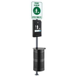 Pet Waste Station Canine Classic, Black