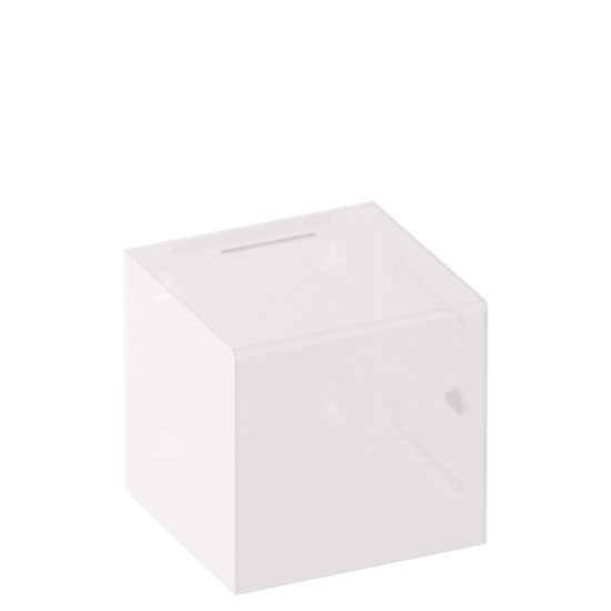 Ballot Box Collect XL Clear White