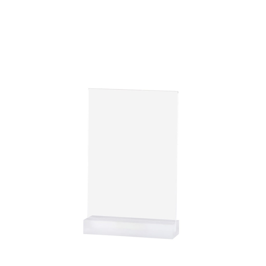 Tabletop Sign Holder ELEMENT Acrylic, Straight FEPRO