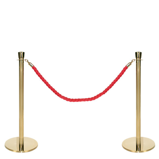 Q EZI Rope Barrier Gold Red set
