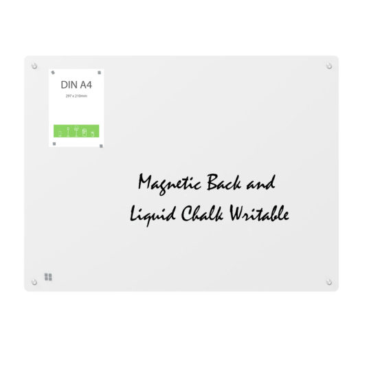 Magnetic GlassBoard front chalk & Magnetic