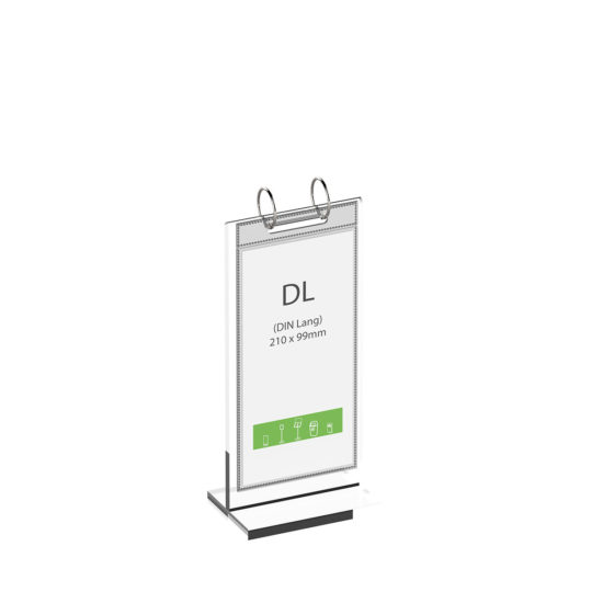 Tabletop Sign Holder Flip DL