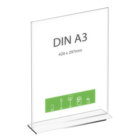 Tabletop Sign Holder Premium T-Sign A3